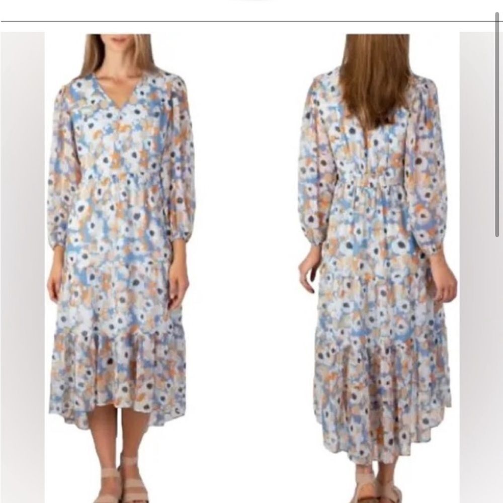 Joie Floral Field Tiered Dress NWT Size L